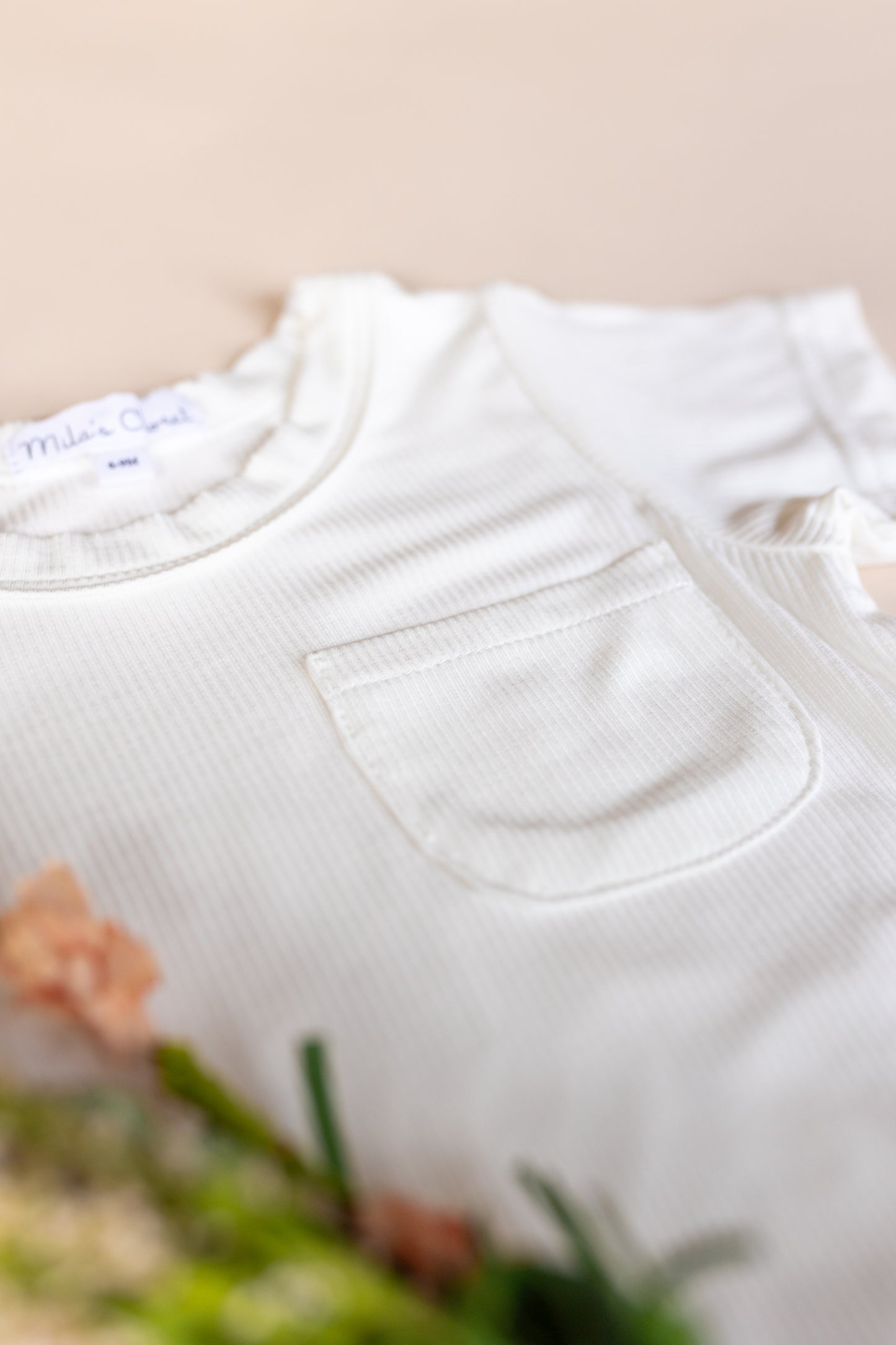 Ribbed T-shirt Bodysuit