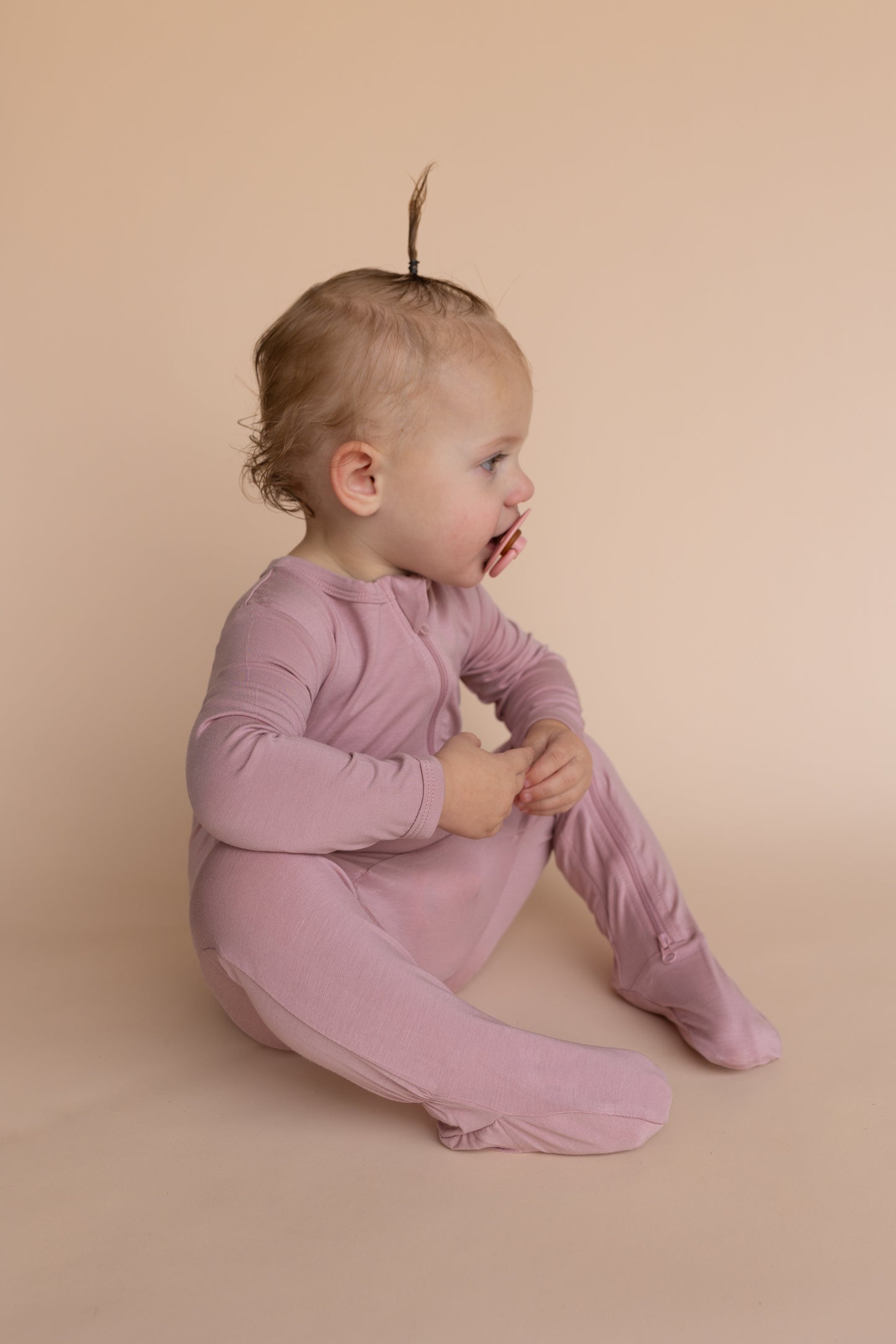 Mauve Bamboo Footies