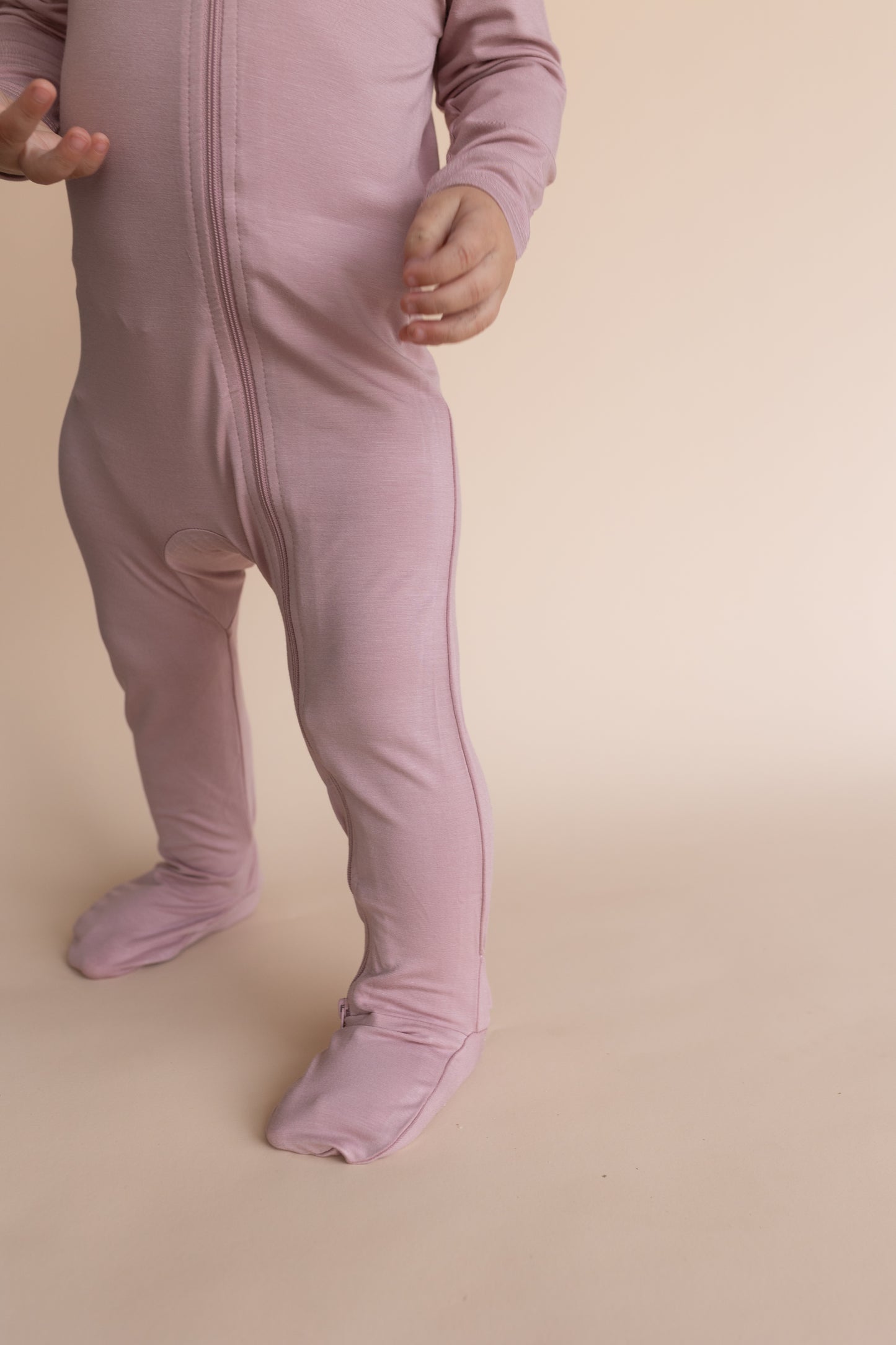 Mauve Bamboo Footies