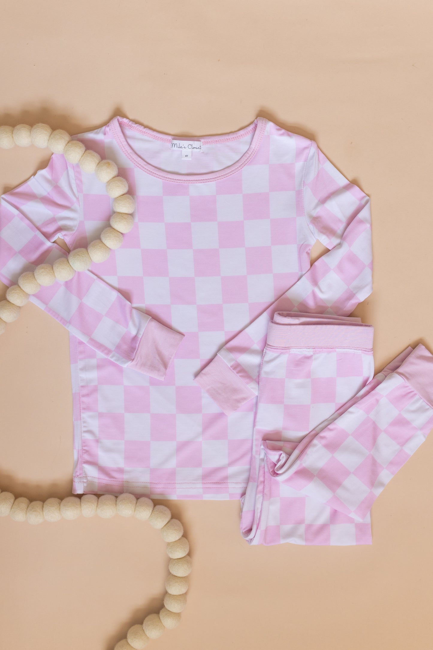 Pink Checkered Pajamas