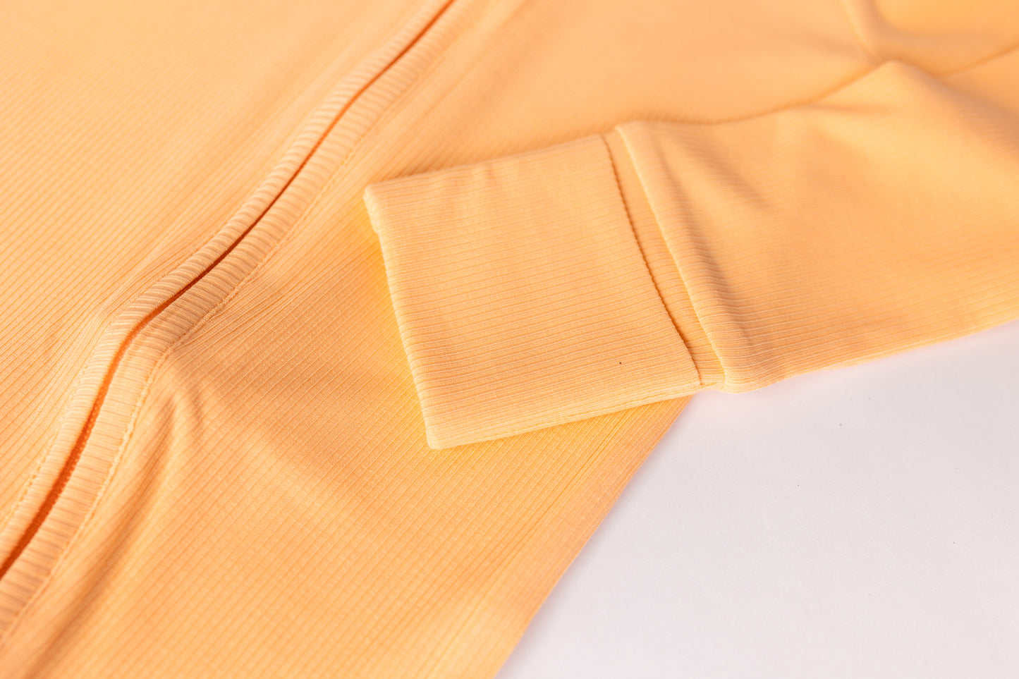 Ribbed Bamboo Peach Romper Pajamas