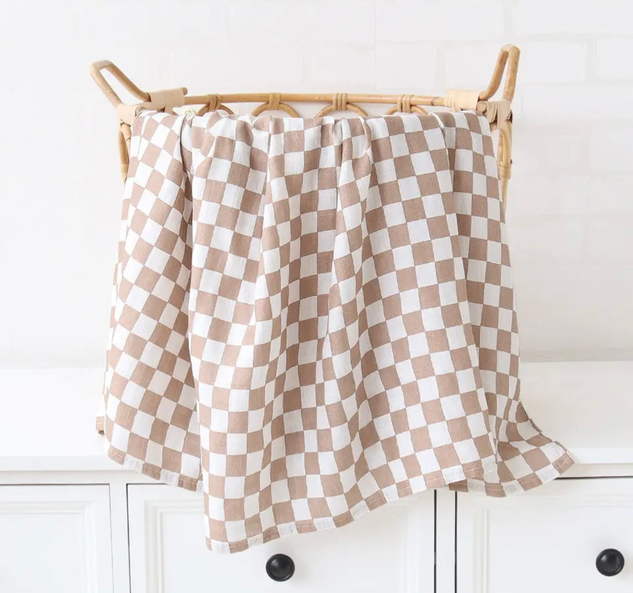 Checkered Muslin Swaddle