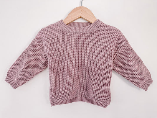 Ash Purple Cozy Knit